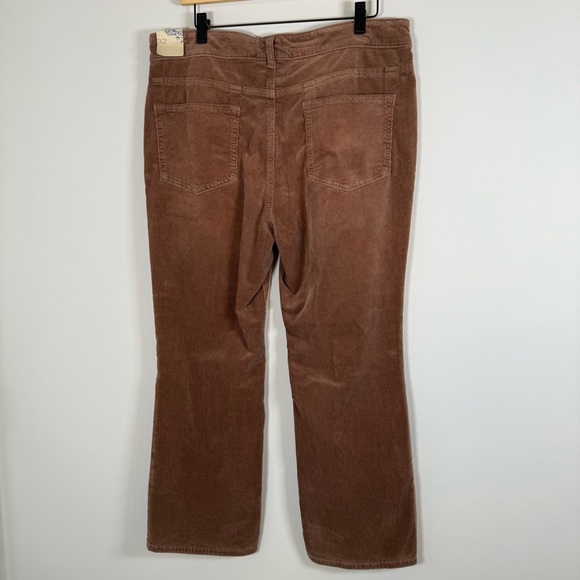Pilcro Ribbed Corduroy Straight Leg Pants Casual Classic Neutral‎ Taupe 32 NWT - Picture 5 of 7